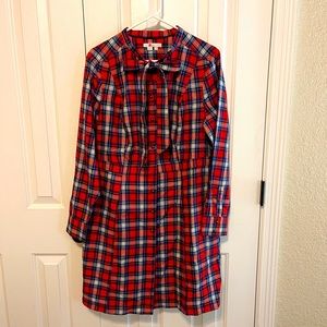 Size 14us Boden Plaid dress.